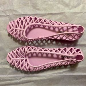 American Apparel Jelly Pastel Pink Sandals